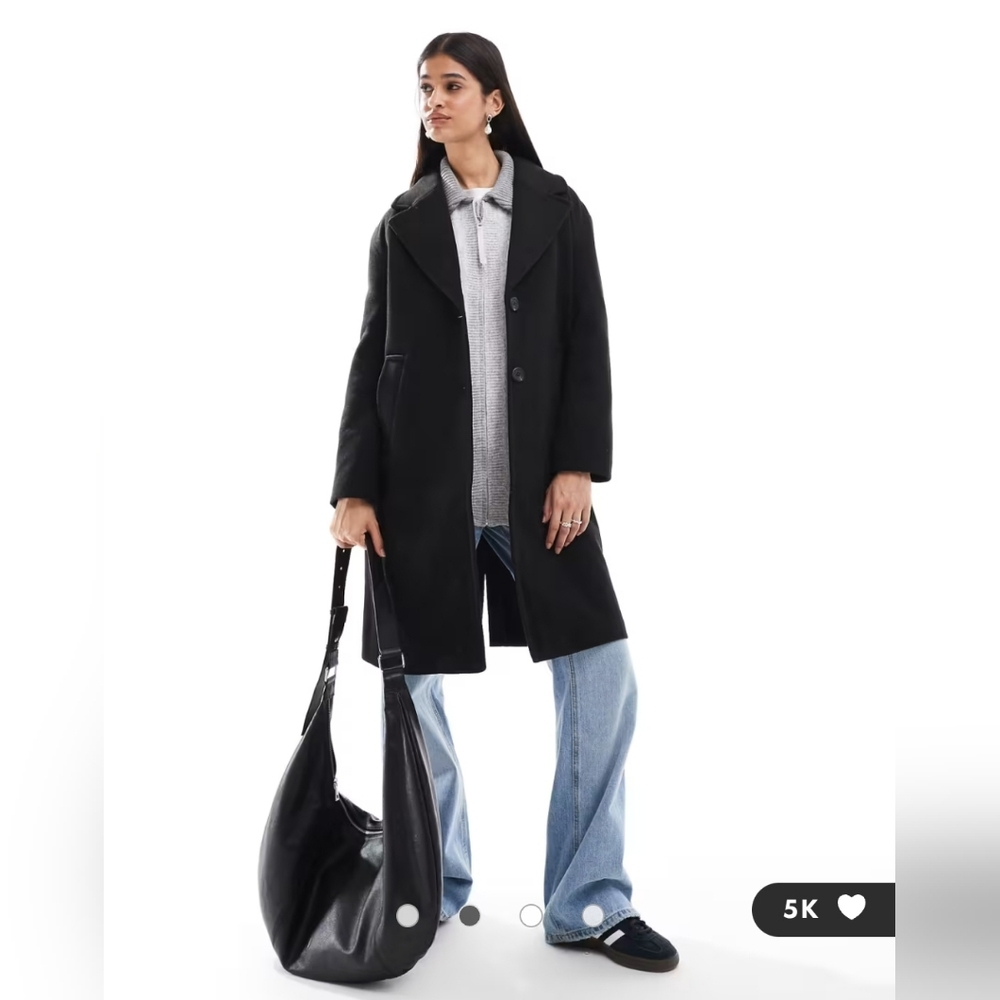 Bershka longline soft trenchcoat, euro m